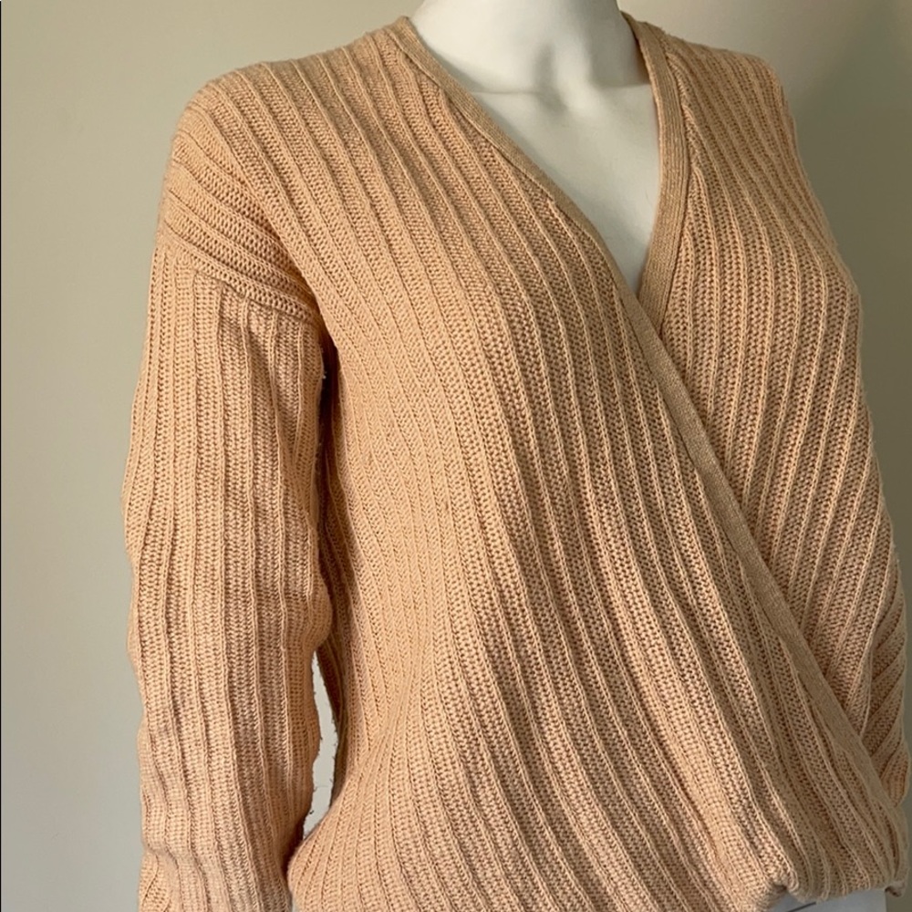 Hem & Thread Wrap Sweater